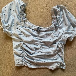 Baby blue shein top